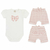 Conjunto Body M/C com Shorts Babado