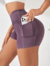 Shorts Fitness Feminino com bolso na lateral, ideal para corrida - comprar online