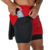 Shorts com dupla camada, bolso na lateral, forro de malha, elástico na cintura, respirável e com secagem rápida. Ideal para treinos. - loja online