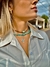 Chocker de couro cacto