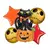 Kit Balões Gato Preto - Buque com 5 Balões