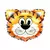 Kit Buque De Balão Metalizado "Tigre" - 10 pcs