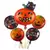 Kit Bexiga Balão Metalizado Abobora Halloween 5pçs
