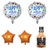 kit 5 balões metalizado garrafa de whisky happy birthday para decoração de festa aniversário