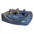 Imagem do Caminha Pet Luxo Azul com Cinza com Travesseiro – Karppovet