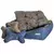 Caminha Pet Luxo Azul com Cinza com Travesseiro – Karppovet - loja online