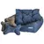 Caminha Pet Luxo Azul com Cinza com Travesseiro – Karppovet - Mega Loja Net