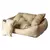 Caminha Pet Luxo Marrom com Bolinhas e Travesseiro - Karppovet