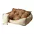 Imagem do Caminha Pet Luxo Marrom com Bolinhas e Travesseiro - Karppovet
