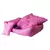 Caminha Pet Luxo Rosa Oncinha com Travesseiro - Karppovet na internet