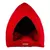 Imagem do Caminha Pet Toca Iglu Vermelha 45x45x45cm - Karppovet