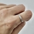 Anillo White Cubic