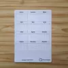 Cartela Calendário 2025