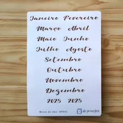 Cartela Meses do Ano DP001
