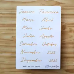 Cartela Meses do Ano DP003 - Do Princípio