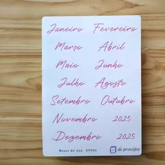 Cartela Meses do Ano DP003 na internet