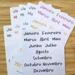 Cartela Meses do Ano DP002