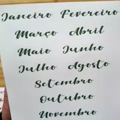 Cartela Meses do Ano DP001 na internet