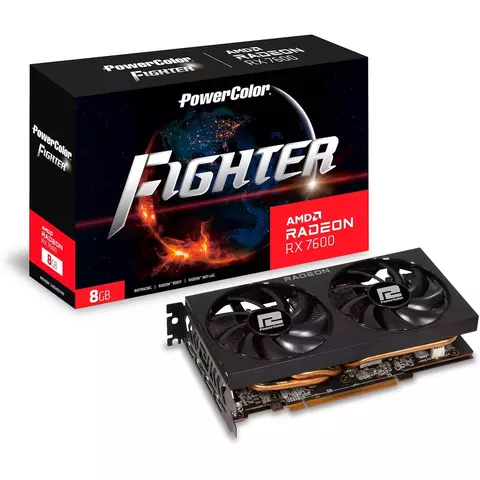 Placa PowerColor Fighter AMD Radeon™ RX 7600 Gami