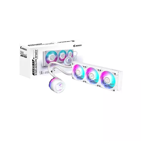COOLER AORUS WATERFORCE X II 360I BLANCO LCD
