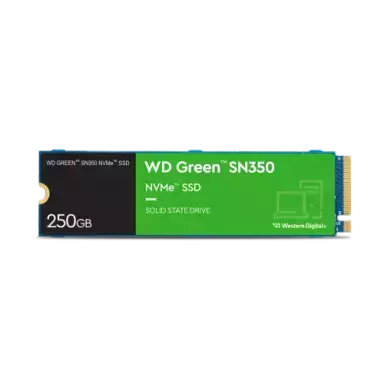 Disco SSD WD 250GB Green SN350 NVMe gen3 2400MB/S - comprar online