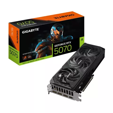 Placa de Video GIGABYTE GeForce RTX 5070 WINDFORCE OC SFF 12G