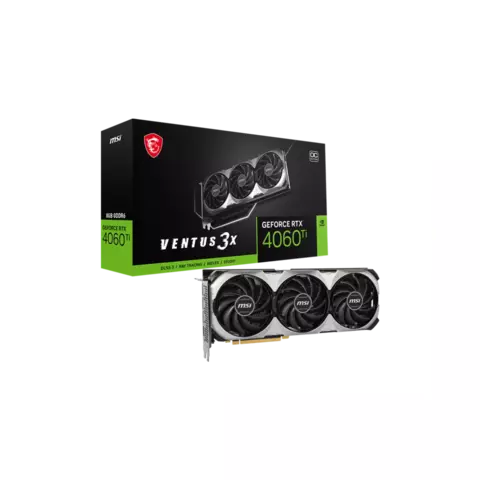 Placa de Video MSI NVIDIA GeForce RTX 4060 Ti VENTUS 3X 8G OC