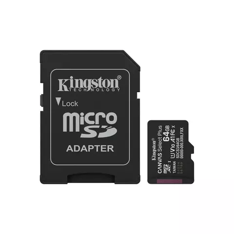 Tarjeta de Mem KINGSTON Select Plus MicroSD 64GB G3