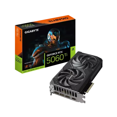 Placa de Video GIGABYTE GeForce RTX 5060 Ti WINDFORCE OC 8G