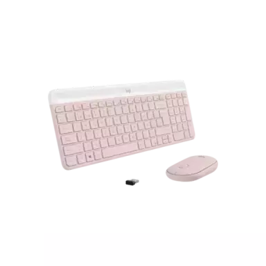 Combo Teclado y Mouse Logitech Inalámbro MK470 Rosa - comprar online