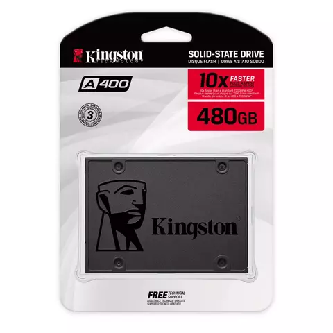 Disco Interno SSD KINGSTON A400 480GB 2.5" SATA 3.0 500MB/s
