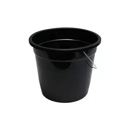 Balde Plástico Econômico Preto 15 Litros - Shangrila
