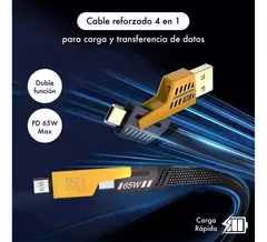 Cable 4 en 1 de carga rápida + Amplificador WiFi en internet