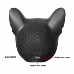 PARLANTE ALTAVOZ BLUETOOTH CABEZA DE BULL DOG FRANCES - comprar online