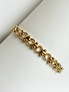 Pulseira dourada elos