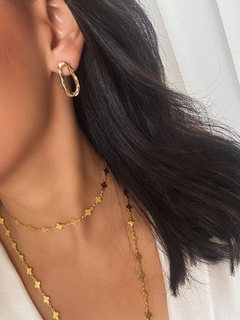 Colar longo inspiração Van Cleef dourado - comprar online