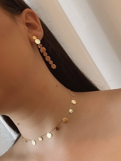 Choker medalhas dourado - comprar online