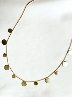 Choker medalhas dourado