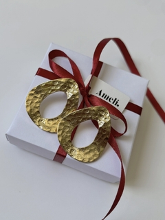 Brinco maxi gota dourado
