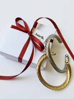Bracelete espiral dourado - comprar online