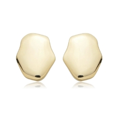 Brinco orgânico pequeno dourado