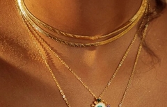 Choker baguete laminada - comprar online