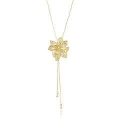 Colar Maxi Flor Gravatinha