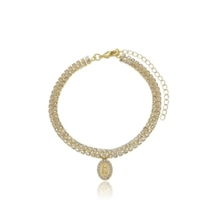 Pulseira cravejada Nossa Senhora - comprar online