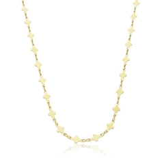 Colar longo inspiração Van Cleef dourado
