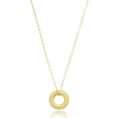 Colar círculo dourado