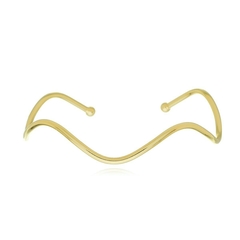 Bracelete ondas dourado