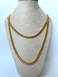Colar longo escamas dourado - comprar online