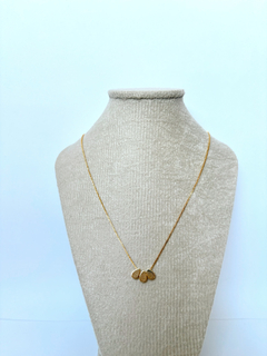 Colar trio de gotas dourado - comprar online