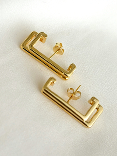 Earcuff palitos dourado